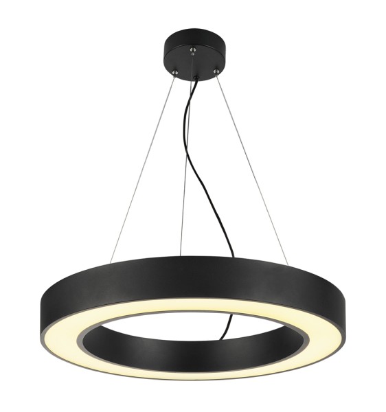 MEDO RING 60, Pendelleuchte,  LED, schwarz, Ø 60 cm, inkl. LED-Treiber