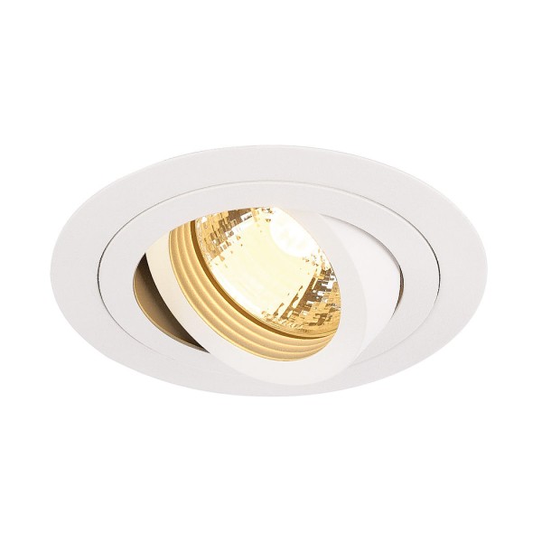 NEW TRIA GU10 ROUND Downlight, mattweiss, max. 50W, inkl. Clipfedern