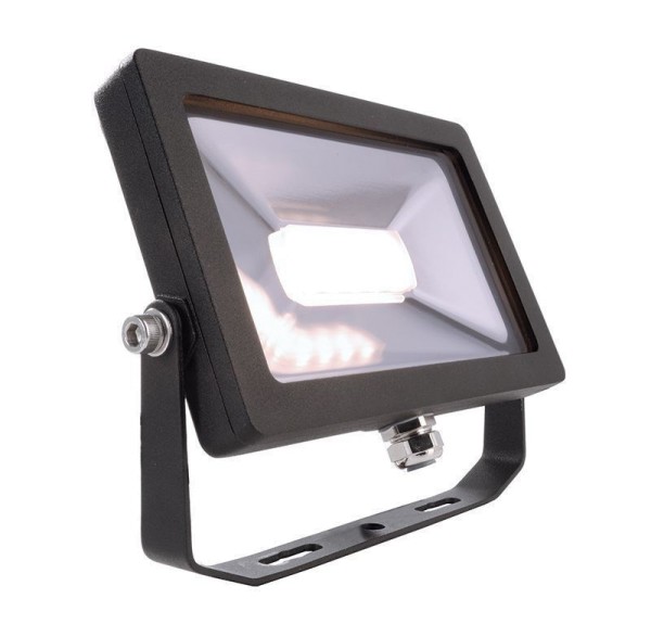 Deko-Light Fluter, Flood SMD, 15 W, 3000 K, Schwarz, Aluminiumdruckguss, Schwarz, Warmweiß (WW)