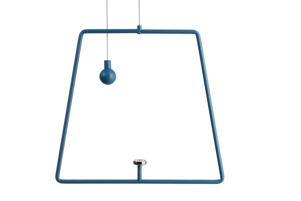 Deko-Light Zubehör, Pendel für Magnetleuchte Miram Blue, Aluminium Druckguss, Blau, 205mm