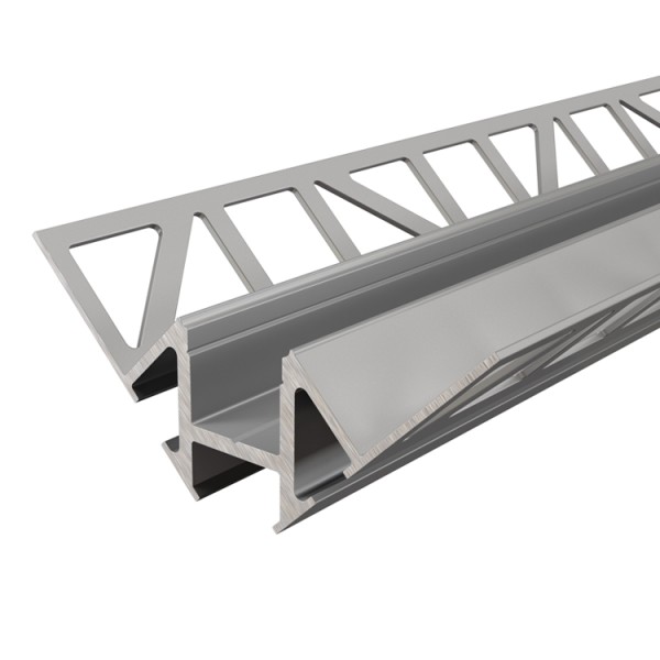 Reprofil, Fliesen-Profil Ecke innen EV-01-12 für LED Stripes bis 13,3 mm, Silber-matt, 2500 mm