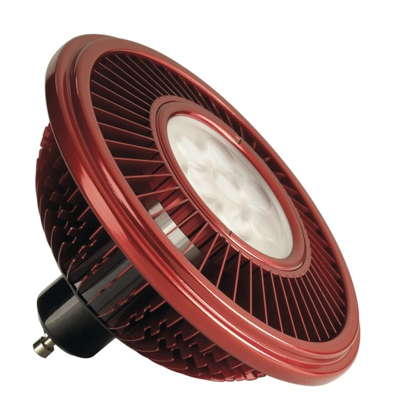 LED ES111, Leuchtmittel, rot, 17W, 30°, 2700K, dimmbar