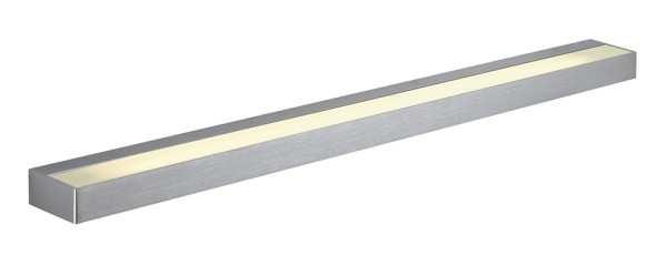 SEDO 21, Wandleuchte, LED, 3000K, eckig, aluminium gebürstet, Glas satiniert, L/B/H 89,5/8,5/4 cm