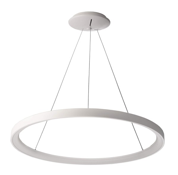 Deko-Light Pendelleuchte, Merope 600, 42 W, DIM, 3000/4000 K, Weiß, Aluminium, 42W, 230V