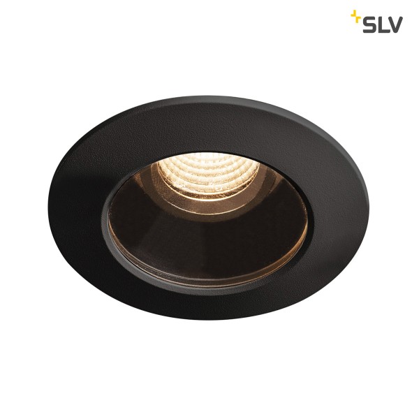 VARU DL, LED Outdoor Deckeneinbauleuchte, schwarz, IP20/65, 2700K